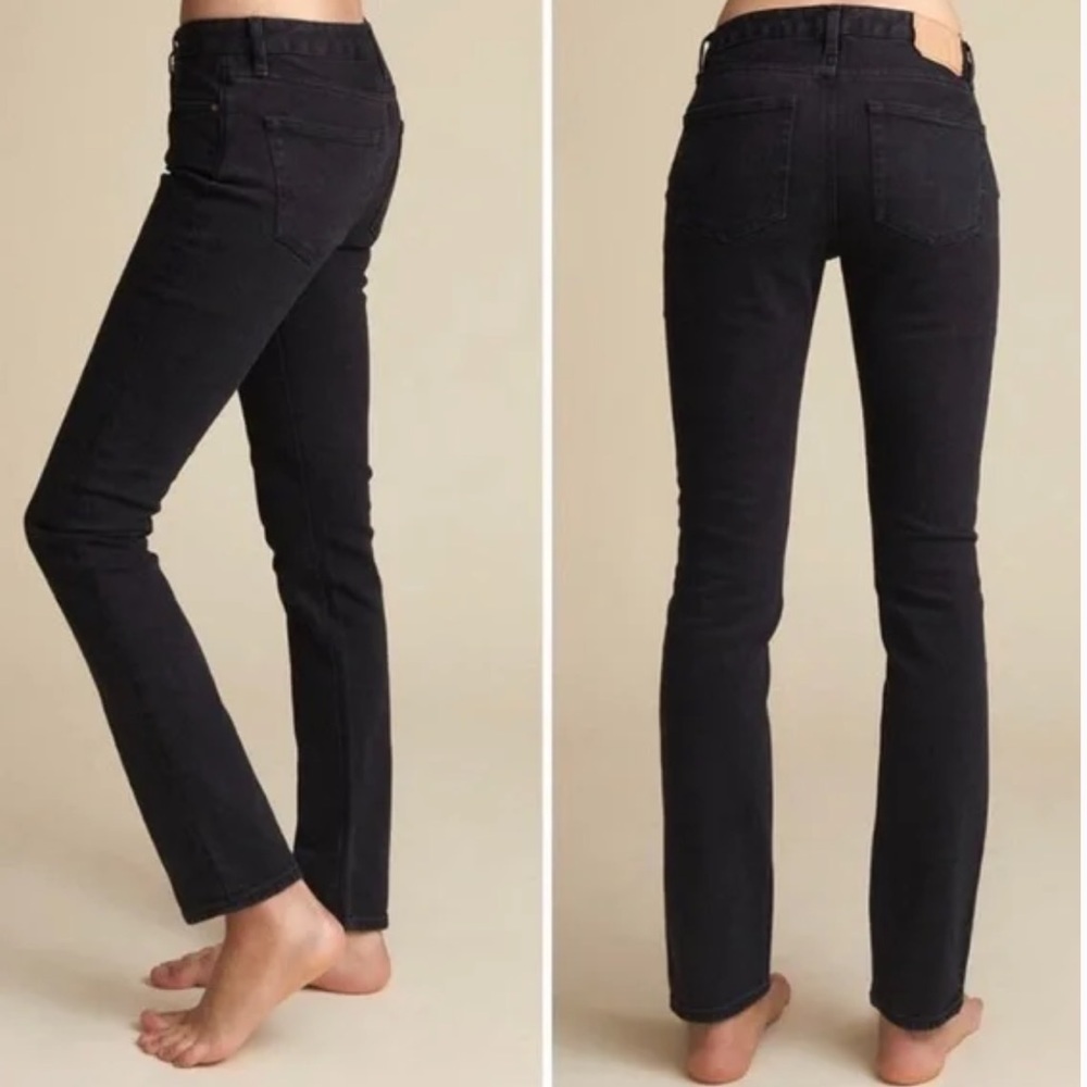 Jeanerica SW001 Cropped Used Black Jeans sz 25